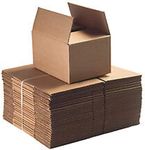 ZYBUX - 12x9x6" - Brown Single Box Wall Shipping Mailing Postal Parcel Easy to Assemble Cardboard Boxes | Boxes For Packing Moving House (PACK OF 20)