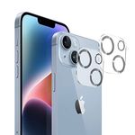 BEVY Tempered Glass Iphone 14 Compatible Camera Lens Protector - [Anti Scratch] - 9H Hardness - Premium Iphone 14 Plus Lens Protector, Camera Protector Iphone 14 Accessories -[Case Friendly] - 2 Pack