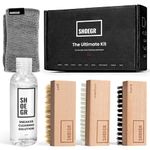 SHOEGR Ultimate Shoe Cleaning Kit | Suitable for Sneaker, Nubuck, Canvas, Knit, Trainers, Multi-Material & Suede | Sneaker Cleaning kit-Cleaning Solution, Brushes & Microfiber Towel | Shoe Cleaner