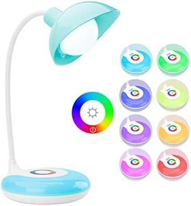 Mafiti ML100+ Lámpara Inalámbrico de Escritorio LED, Lámpara de Mesa 3 Niveles de Brillo, Luz de colores 256 RGB, Recargable USB con Control Táctil, Flexo LED, para Leer, Estudiar, Dormir, Trabajar