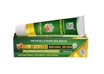 KVM Snigdhkanti Ayurvedic Neem Sandal Skin Wellness Cream, All Natural Anti Bacterial & Anti fungal Cream, 14 g