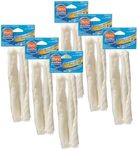 Hartz Dentist’s Best DentaShield 8” Rawhide Chew [12 Units] - 80% Less Tartar - Healthy Gums - Fresh Breath - Beef Flavor - Dental Care for Dog – Pack of 12 Retriever Rolls for Large Dogs (6x2 Rolls)