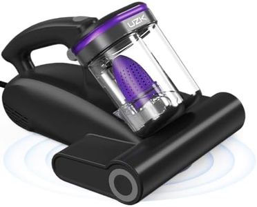 Bed Vacuum Cleaner Mattress Vacuum Cleaner,16Kpa Powerful Handheld Vacuums with UV-C Light & Double Dust Cup & High Heating & Ultrasonic & HEPA Filter for Bed Sofa(Corded,Midnight Purple)