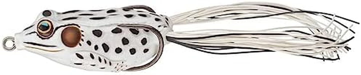 VASADIGITAL Topwater Frog Lure Bass Trout Fishing Lures Realistic Prop Frog Soft Swimbait Floating Bait with Weedless Hooks for Freshwater Saltwater