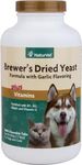 NaturVet Brewers Dried Yeast and Garlic Chewable Tablets, 1000 Count