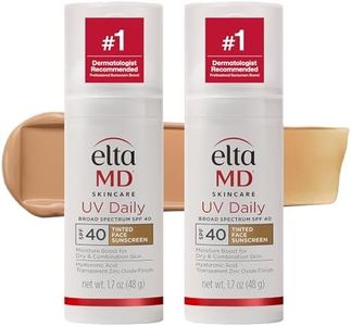 EltaMD UV Daily Tinted SPF 40 Face Sunscreen Moisturizer with Zinc Oxide, Tinted Daily Face Moisturizer with SPF, Sunscreen for Dry Skin,1.7 oz Pump (Pack of 2)