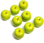 Juvale Artificial Green Apples, Faux Fruit Decor (2.7 in, 8 Pack)