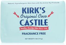 Kirk's Coco Castile Soap, Fragrance Free (Pack of 5)