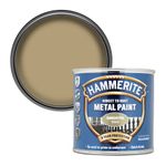 Hammerite Direct to Rust Metal Paint - Smooth Gold Finish 250ML