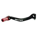 SCAR Folding Gear Shift Lever Shifter Pedal Forged Compatible with Honda CR 250 CR250 93-07 - Red