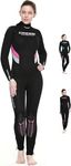 Cressi Women's Castoro Lady Modular Wetsuit, Black/Pink/Grey, Large Size 4 UK