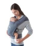 Ergobaby Embrace Baby Carrier for Newborns from Birth, Extra Soft & Ergonomic with Head Support, Oxford Blue