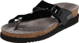 Mephisto Women's Helen Thong Sandals, Black Nubuck, 9