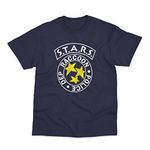 Stars Police Logo Inspired T-Shirt (X-Large) Navy Blue