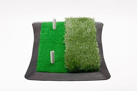 Golf Abschlagmatte (60 cm x 30 cm) / inkl. Gummi-Tees/Verschiedene Grashöhen