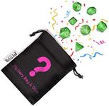 Surprise Me Mystery Dice Set with Free Printed Dice Bag - Includes One Matching and Complete 7 Piece Polyhedral Dice Set and One Printed Dice Bag