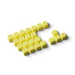 HK Gaming Rubber Keycaps Set | Anti-Slip Texture | Doubleshot Backlit Keycap Set | 23 Keys OEM Profile Key Set | for Mechanical Keyboard | Compatible with Cherry MX, Gateron, Kailh | Yellow