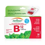 Vitamin B12 Methylcobalamin 1,000 mcg Fast-Dissolving Strips, 30 Count (Pack of 1)