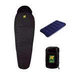 Rocksport -7°C to 3°C Extra Warmth Sleeping Bag for Adults | Men & Women | Camping Accessories | Free Air Pillow & Adventure Pass