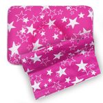 Kradyl Kroft Baby Head Shaping Pillow with 100% Cotton Removable Cover | Applr Biogen Foam Construct | New Born Pillow for Flat Head Prevention (Pink Star)