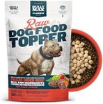 Bully Max Freeze-Dried Raw Dog Food Toppers for Puppies and Adult Dogs - Beef with Real Fruits & Veggies - Natural Meal Enhancers with Vitamins & Minerals - Feed as Puppy Treat or Dog Meal