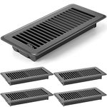 4 x 10'' Floor Vent Covers Heavy Duty Floor Register Metal Heat Vent Covers With Rust Proof Finish for Home Floor Heater (Gray,4 Pcs)