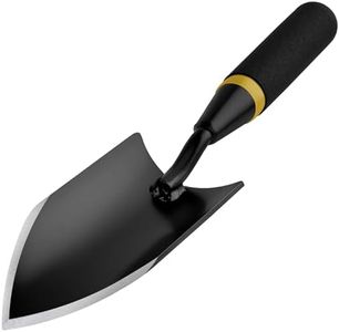 Garden Shovel - Heavy Duty Gardening Hand Trowel, Carbon Steel Garden Trowel with Rubberized Handle, Trowel Garden Tool for Diligent Farmer Soil Planting Digging Transplanting