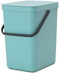 Brabantia Waste Bin Sort and Go 25 Litre Capacity, Mint