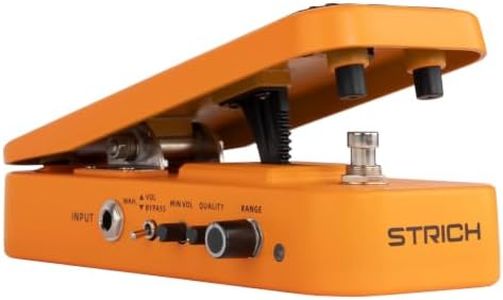 STRICH SW-2 Guitar Wah & Volume Pedal with a Power Supply, 2 in 1 Combo Effects Pedal for Electric Guitar, Vintage Wah Tone with Active Volume Control, Full-Size Lightweight Design