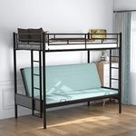 LZ LEISURE ZONE Metal Bunk Bed, Twi