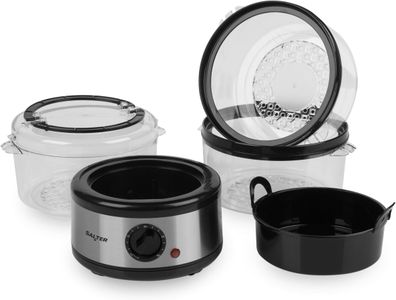 Salter 3-Tier Electric Food Steamer – Stainless Steel, 7L
