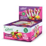 Naturo Berry Fusion Assorted Fruit Bars, Dispenser (40 Fruit Bars per pack) | Back to School | Snack Pack