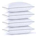 King Size Pillows Set of 4 - Bed Pillows for Sleeping 4 Pack, Cooling Supportive Hotel Pillows with Premium Soft Down Alternative Fill for Side Stomach and Back Sleepers