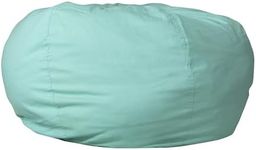 Flash Furniture Duncan Oversized Bean Bag Chair for Kids and Adults, Foam-Filled Beanbag Chair with Machine Washable Cover, Mint Green