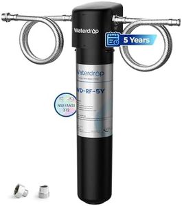 Waterdrop UA-5Y 𝟓 𝐘𝐞𝐚𝐫𝐬 Under Sink Water Filter System, Ultra Long Life, Reduces Lead, Chlorine, Bad Taste & Odor, Water Filter for Sink Faucet Direct Connect to Kitchen Faucet, USA Tech