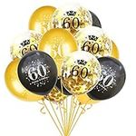 SHUNTAI 60th Birthday Balloons Blac