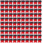 ifory 100 Count CPR Pocket Mask Keychain, CPR Emergency Face Shield with One Way Valve Breathing Barrier for First Aid or ADE Training