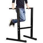 Yaheetech Dip Station Stand Chest Tricep Exercise Workout Station Pull-up Dipping Bars Black