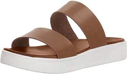 MIA Women's Saige Flat Sandal, Cognac, 6 UK