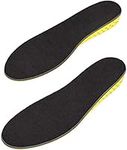 Height Increase Elevator Shoes Insole - Size L - 1 Inches Taller (Black)