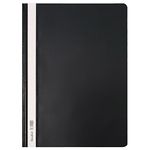 OFFICE CENTRE 20 x Black Clear Cover A4 Presentation Project Folders Hard Document File Organiser Holder Case 2 Prong Display
