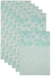 DII Non Adhesive, Smooth Top, Cut to Fit and Washable Refrigerator Liners, 12 by 24", Set of 6, Aqua Dhalia