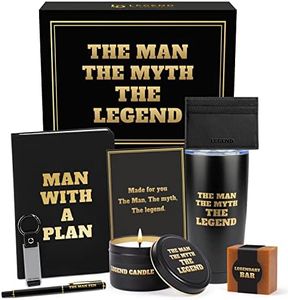 Legend Dreams Gifts Basket For Man, Gift Box For Men, Birthday Gifts for Men, Ideas for Him, Unique Gifts Sets for Fathers, Dad, Coworker, Brother, Husband, Son, Boyfriend (Legend Men Gift Set)