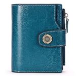 FALAN MULE Small Wallet for Women Genuine Leather Bifold Compact Small Womens Wallet with RFID Blocking…