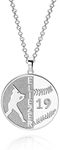 Personalized Sports Number Necklace With Name Baseball Softball Number With Name Pendant Lucky Number Sports Charm Gift