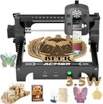 Laser Engraver Machine, 3500mW High Precision Laser Cutter and Engraving Machine, 130x130mm Working Area for Wood and Metal, DIY Laser Engraver