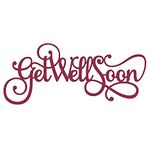 Get Well Soon Greetings Words Best Wishes Die-Cuts Metal Cutting Dies for DIY Scrapbooking Embossing Stencil Album Paper Craft Gift Card Home Decoration Card-Making