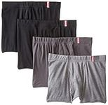 Hanes Men's 4 Pack FreshIQ Short Leg Boxer Briefs, Assorted, Large