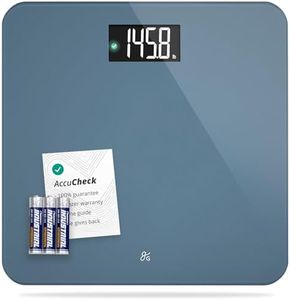 Greater Goods AccuCheck Scale for Body Weight, Bathroom Scale, Designed in St Louis, Stone Blue