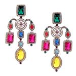 Shona's Style Celebrity Designer Dangler Earrings for Women Western Fashion Multicolor Drop Earrings for Girls